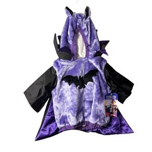 NEW Petables Baby Bat Costume 12-24 Months Purple Animal Bodysuit Halloween‎